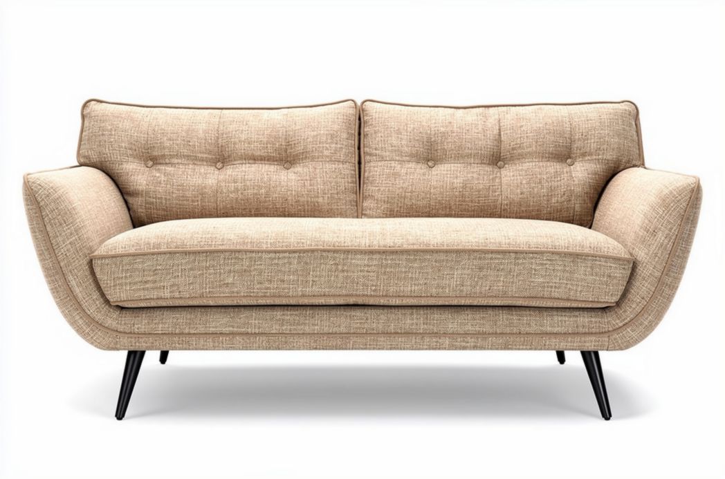 Canapé contemporain pour salon en tissu - 180 x 85 x 75cm