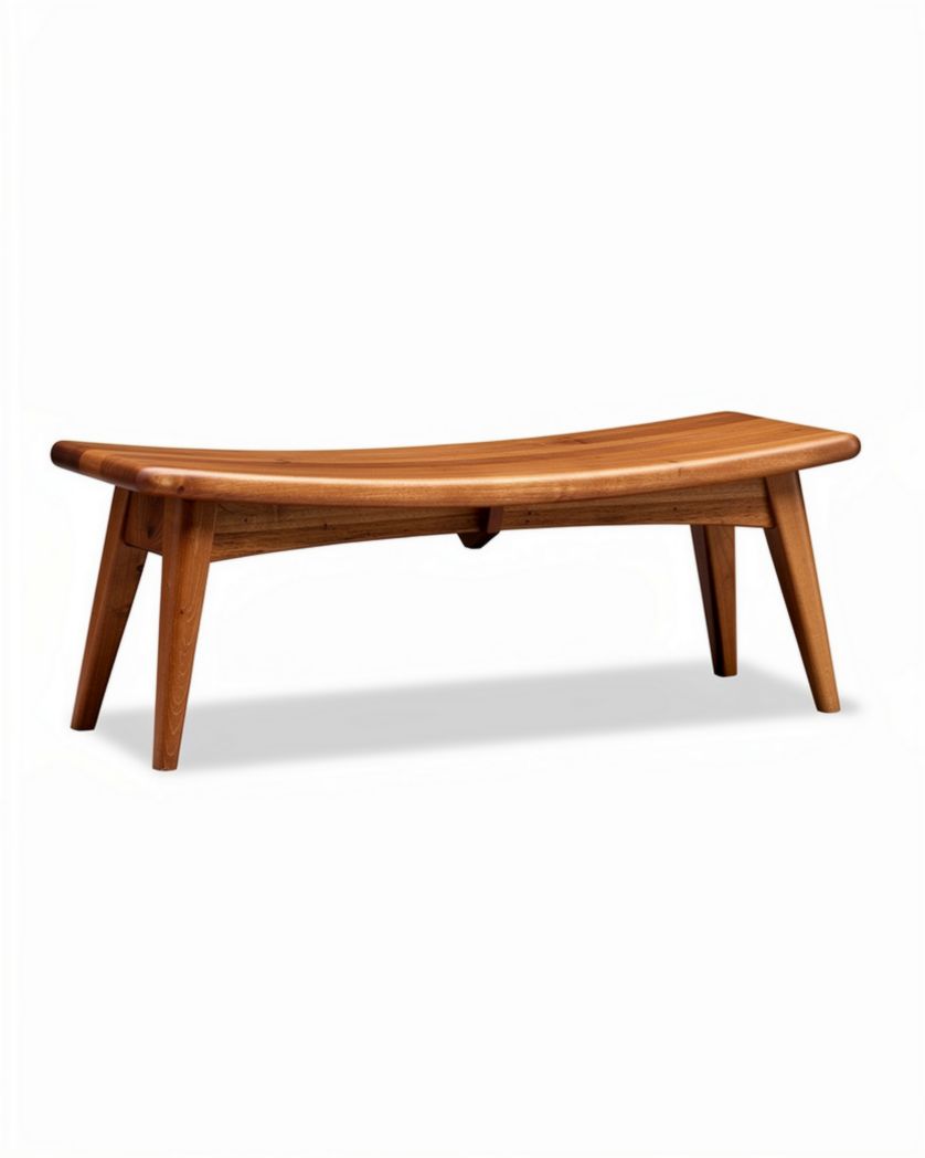 Banc de salon en bois de teck pour intérieur et extérieur - 150 x 50 x 40cm