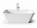 Baignoire moderne en résine acrylique pour salle de bain - 170 x 80 x 60cm