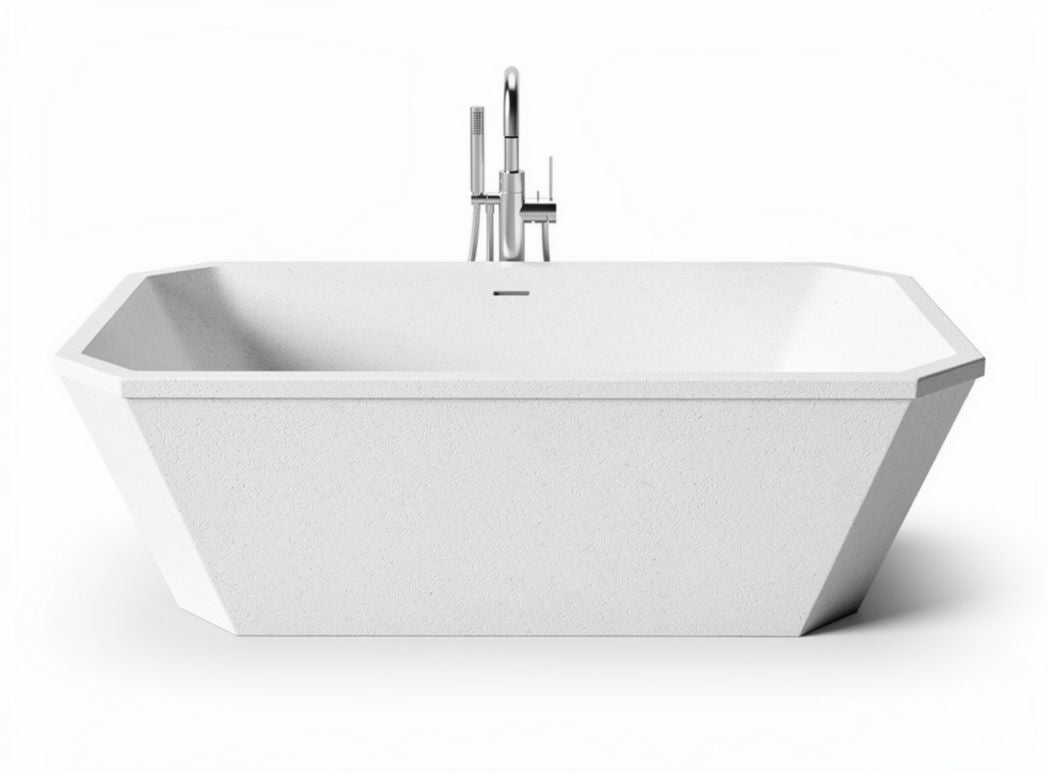 Baignoire moderne en résine acrylique pour salle de bain - 170 x 80 x 60cm