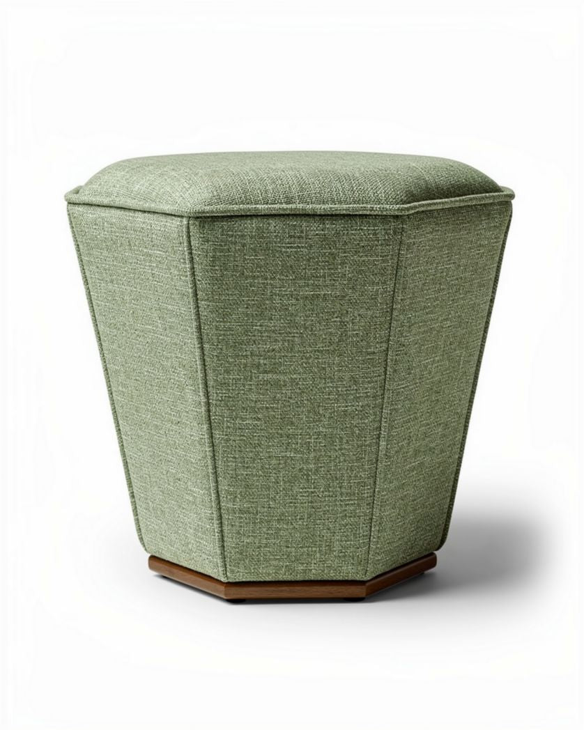 Pouf décoratif en tissu pour salon - 30 x 30 x 40cm